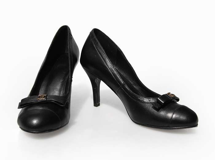 Replica Chanel Shoes 7285b black lambskin leather